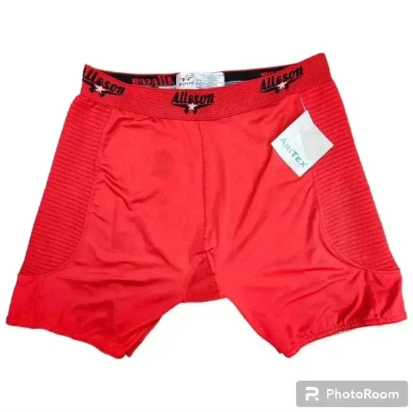 Alleson Sliding Shorts Womans Softball Red Style# DASLPW XL or 2 XL - Picture 2 of 8